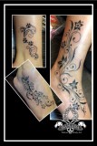 Black Foot Flowers Filigree