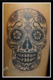 Sugar Skull Black and Grey